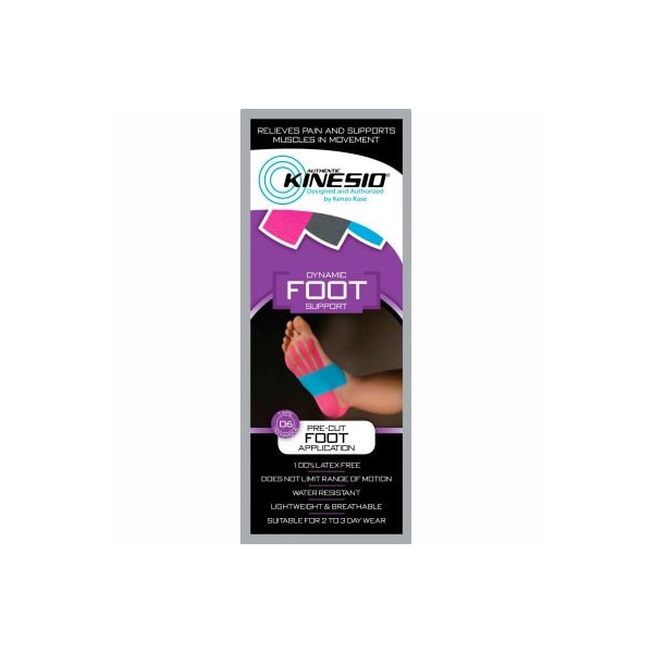 Kinesio Pre-Cut Kinesiology Tape, Foot, Case of 20
